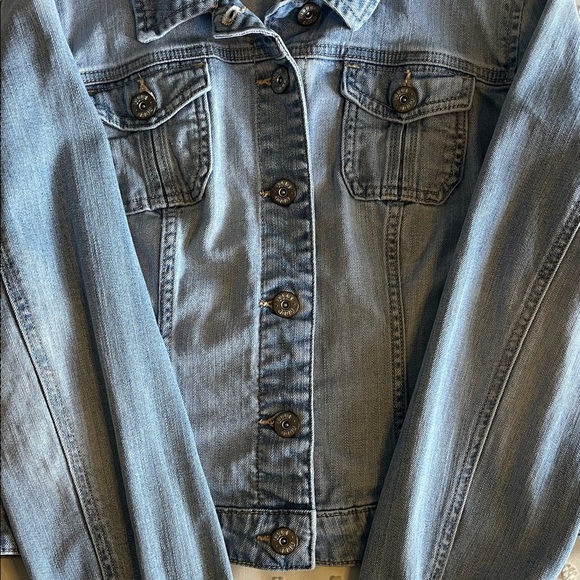 Elle Light Blue Jean Jacket 90’s - Picture 4 of 8